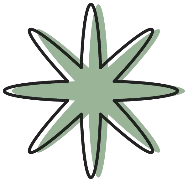 Abstrakter glitzernder Stern als Symbol für KI im Mittelstand