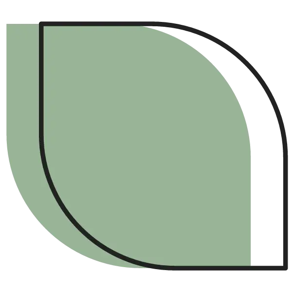 Abstrakte ovale Form mit scharfen Kanten als Design-Element