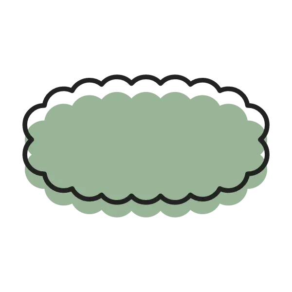 Abstrakte horizontale Wolke als Symbol für Cloud und Vernetzung
